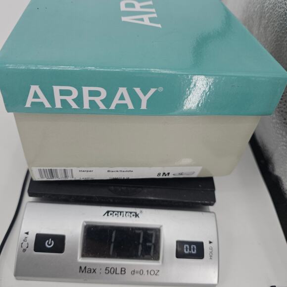 ARRAY Harper Loafer Slip OnTan Brown & Black Leather Loafer Shoe Women's 9 Basic - Picture 11 of 11